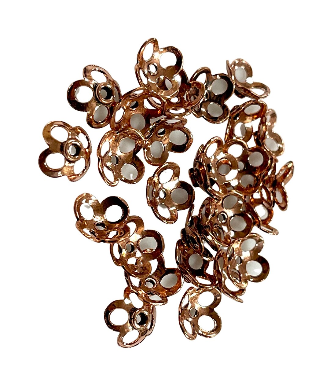 Copper Bali Beads, Solid Copper Handmade Beads, Copper Spacer Beads, Oxidized Copper Beads