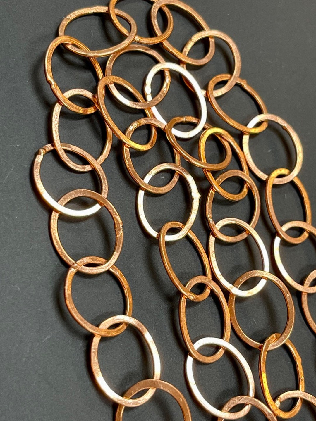 Solid Copper Chain Bythefoot Genuine Copper Link Chain Etsy