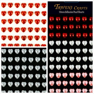  11 Sheet Heart Stickers Heart Rhinestone for Crafts Gem Stickers  Jewels Stickers Sticker Crystal Stickers Self Adhesive Craft Face Jewels  for Arts & Crafts，Multicolor，Same Size (Heart Shape 11 Sheet)
