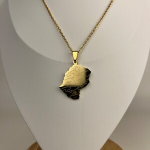 Collar de mapa de Lesoto