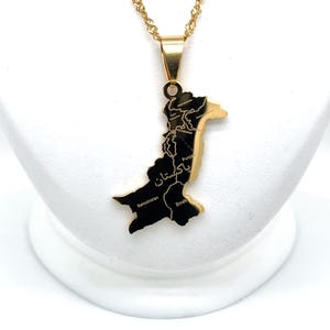 Collier carte du Pakistan