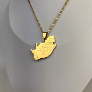 Collar de mapa de Sudáfrica