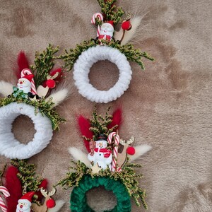 Lot De 6 Ronds De Serviette De Noël En Alliage - Décoration De Table Pour Fêtes (Sapin, Renne, Etc.)