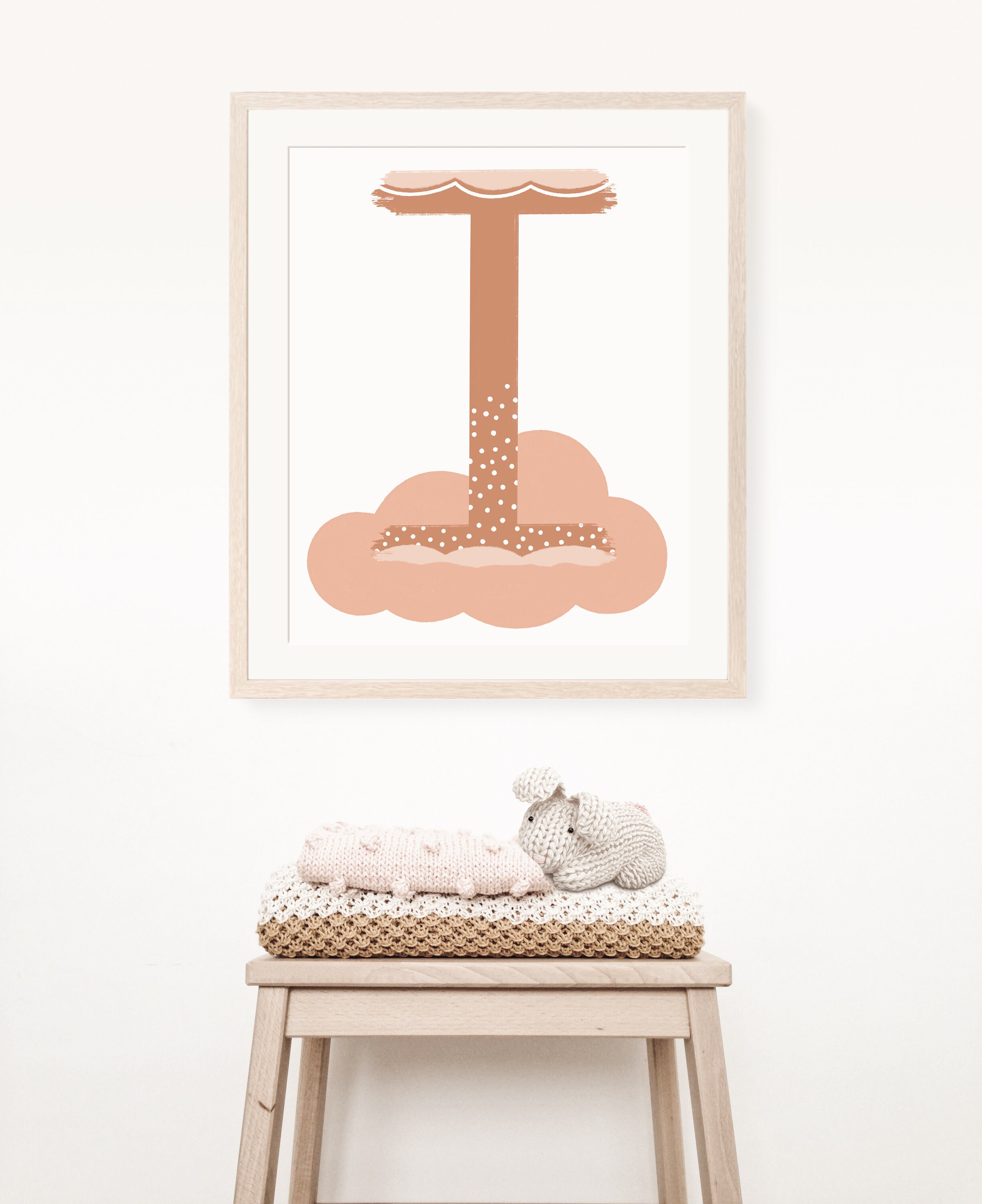 Nursery Wall Art Digital Print Alphabet Letter I Nursery Etsy