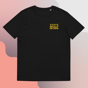 Golf Boss - Pocket Logo Funny Golf Shirt Unisex organic cotton t-shirt