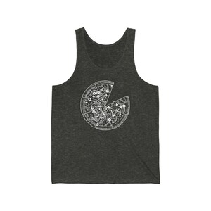 Missing Piece Pizza Unisex Tank Top, Girlfriend, Boyfriend, Wife, Husband, Mom, Daughter, Son, Birthday, Gift