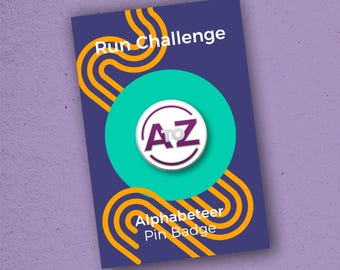 The Original: Running Challenge, Pin Badge, Alphabeteer, A-Z