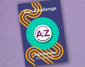 Running Challenge, Parkrun Pin Badge, Alphabeteer, A-Z