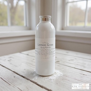 Lemongrass Body Powder: Talc-Free Dusting Powder, 4 oz