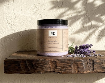 Lavender Foaming Bath Salt: Relaxation Soak (8 oz)