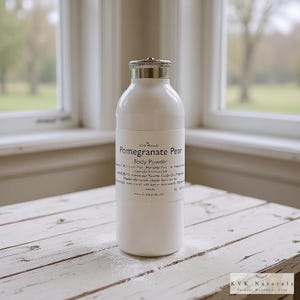 Pomegranate Pear Body Powder: Talc-Free Dusting Powder