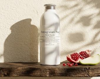 Pomegranate Pear Body Powder: Talc-Free Dusting Powder