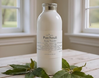 Polvos corporales de pachulí: Polvos sin talco, 113 g (4 oz)