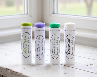 All Natural Lip Balm: Beeswax, Shea Butter, and Essential Oils