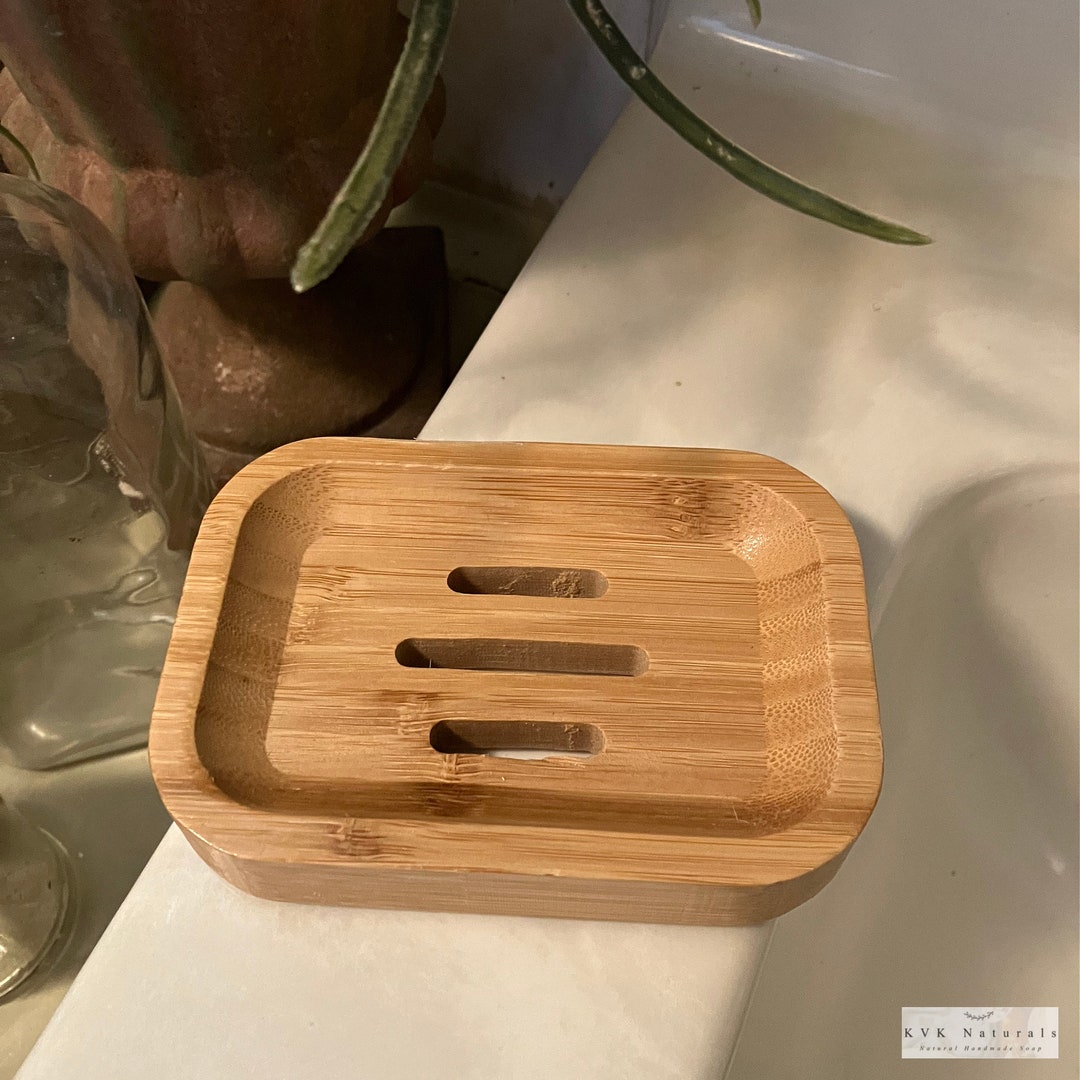 Bamboo Wood Soap Dish Soap Saver, Ecofriendly, Soap Dishes, Wooden