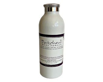 Patchouli Body Powder 4 oz - Dusting Powder, Natural Deodorant, Talc Free Powder