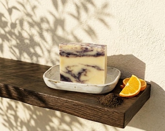 Orange Patchouli Soap Bar: Natural Handmade Cold Process Soap