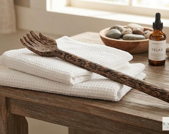 Palm Wood Back Scratcher: Handmade Rustic Relaxation Tool