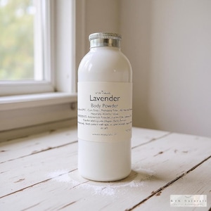 Body Powder Lavender 4 oz - Dusting Powder, Talc Free Powder, Gift for Her