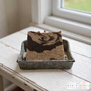 Coffee & Cream Soap Bar: Handmade Organic Exfoliating Soap