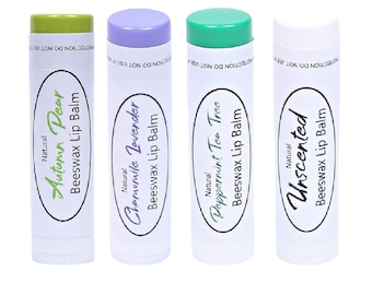 All Natural Lip Balms - Lips, Lip Moisturizer, Natural Lip Care, Gift for Her