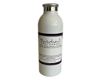 Patchouli Body Powder 4 oz - Dusting Powder, Natural Deodorant, Talc Free Powder