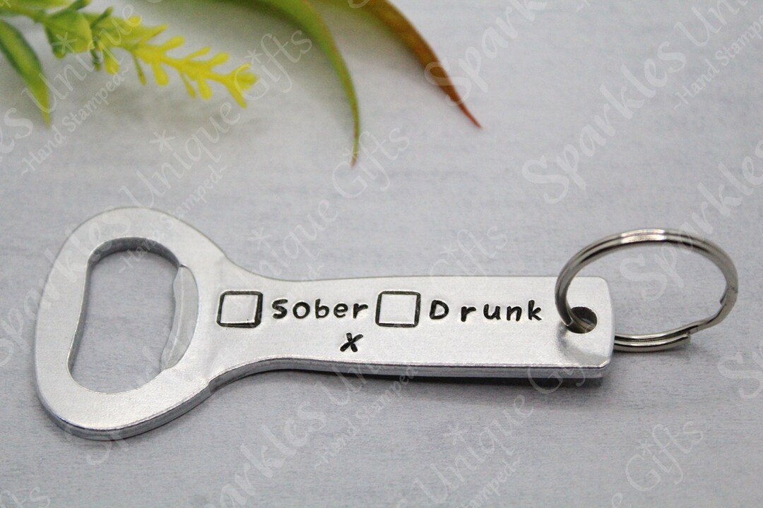 Funny Drinking Gifts Sober Drunk Boxes Beer Bottle Opener Etsy