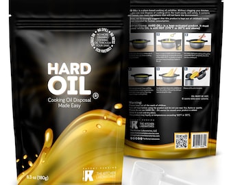 HARD OIL Plant-Based Cooking Oil Solidifier - Easy Kitchen Disposal