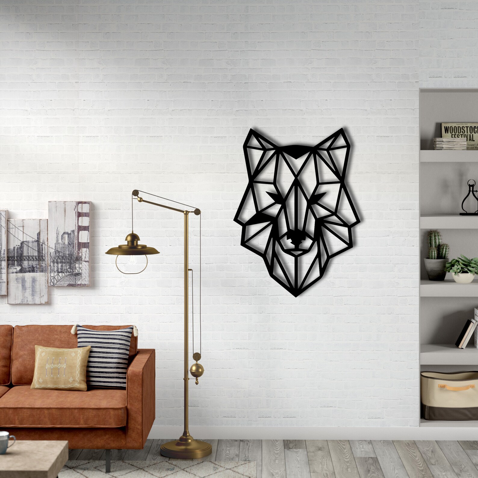 Metall Wall Art Wolf Wall Decor Living Room Wall Art Etsy
