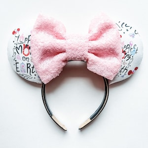 Happiest Mom on Earth Minnie Ears, Mom Disney ears, Mothers Day Minnie Ears, Castle Minnie Ears