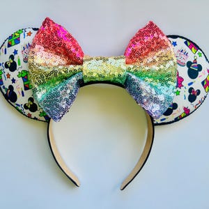 Disney birthday Minnie ears, Disney birthday ear, Minnie Mouse ears