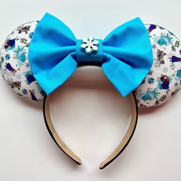 Disney Inspired Frozen Minnie ears, Frozen Anna and Elsa Minnie ears, Olaf Minnie ears, Frozen Minnie ears