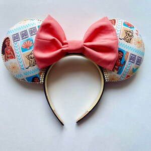 Disney Inspired Moana Ears, Disney Moana Ears, Moana Inspired Disney  Minnie Ears