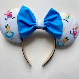 Alice in Wonderland Ears, Disney Alice in Wonderland ears, Mad Hatter ears, Alice Minnie ears