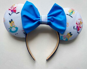 Alice in Wonderland Ears, Disney Alice in Wonderland ears, Mad Hatter ears, Alice Minnie ears