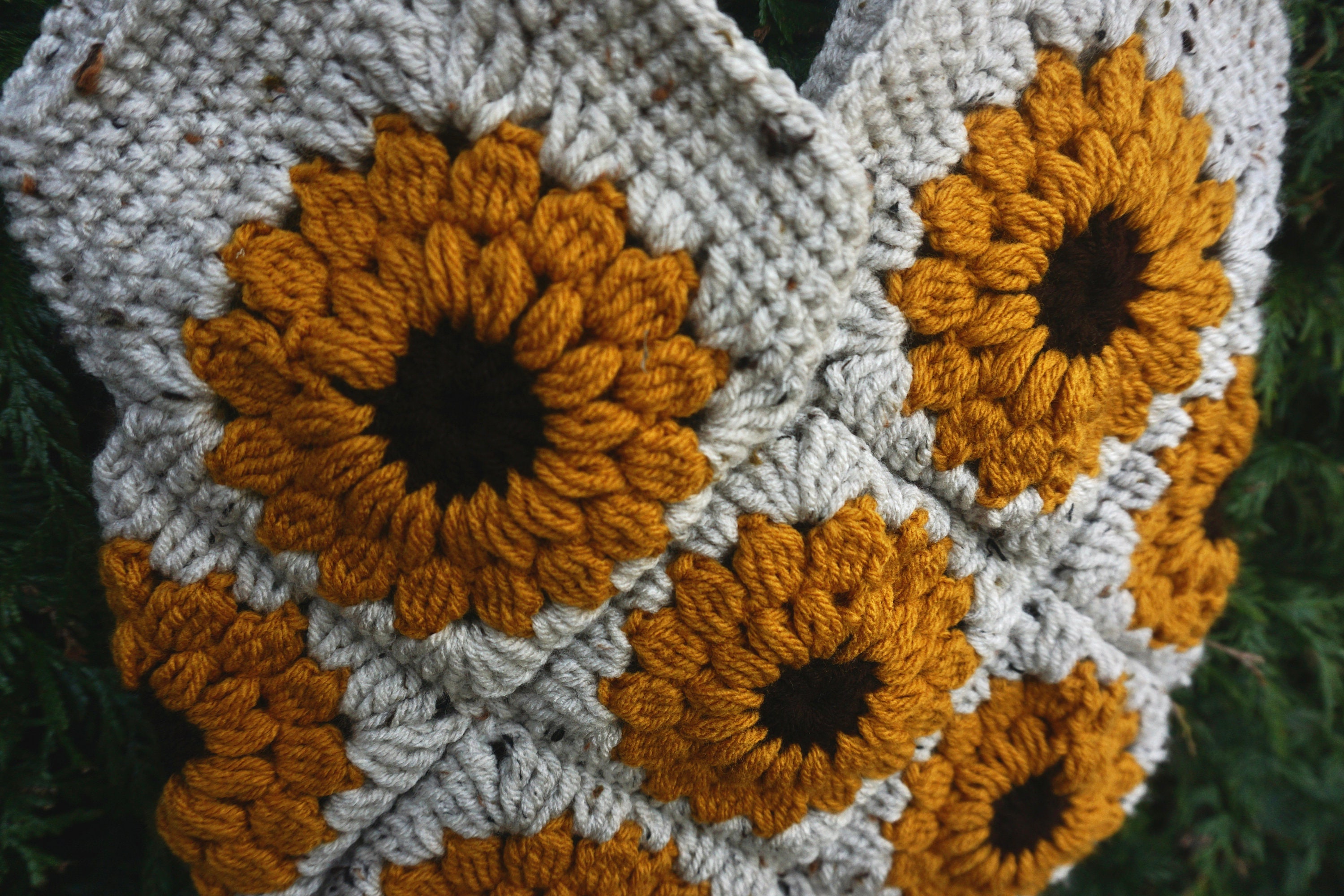Sunflower Crochet Tote Bag Boho Hippie Summer - Etsy