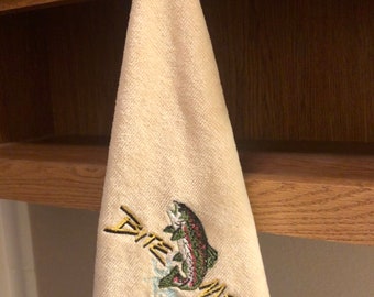 Fishing Towel | Angler Hand Towel | Sportsman Fishing Towel | Sport Towel | Water Sports | Outdoors