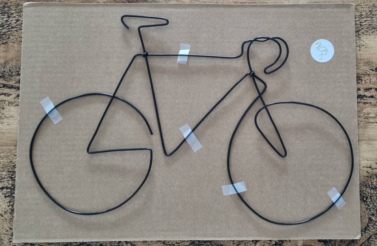 Wire Bike Art Bicycle Art. Cycle Lovers Cycling Gift. - Etsy UK