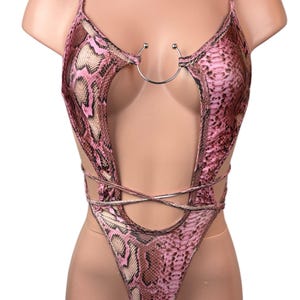 Animal Print One Piece Swimsuit for Women | Swimsuit for Women | Womens Swimwear | Swimsuit for her | Snakeskin Bikini One Piece