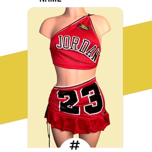 Custom Jordan Jersey 2 piece set | Custom two piece | Personalized Birthday Jersey | Birthday Jersey Dress | Custom Jordan Jersey |