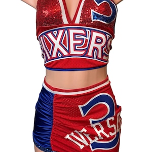 Custom Sixers Jersey 2 piece set | Custom two piece | Personalized Birthday Jersey | Birthday Jersey Dress | Custom Jordan Outfit |