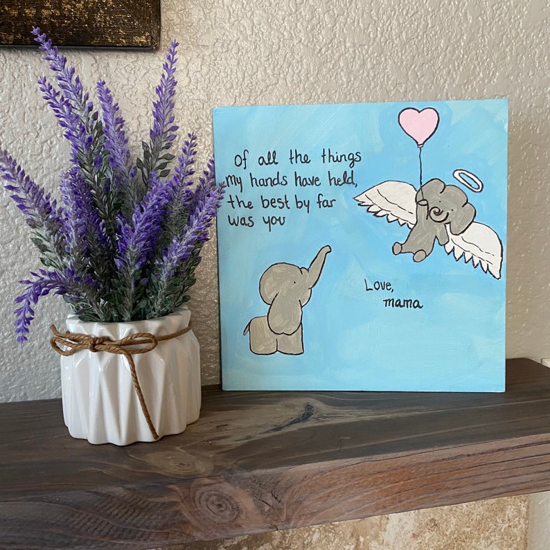 elephant miscarriage Memorial painting baby loss