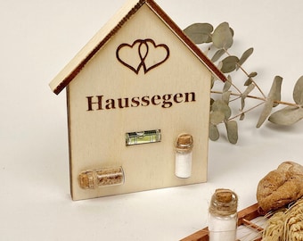 Bread and salt, house blessing, housewarming gift, new home, moving gift, housewarming present, moving-in gift, spirit level, house