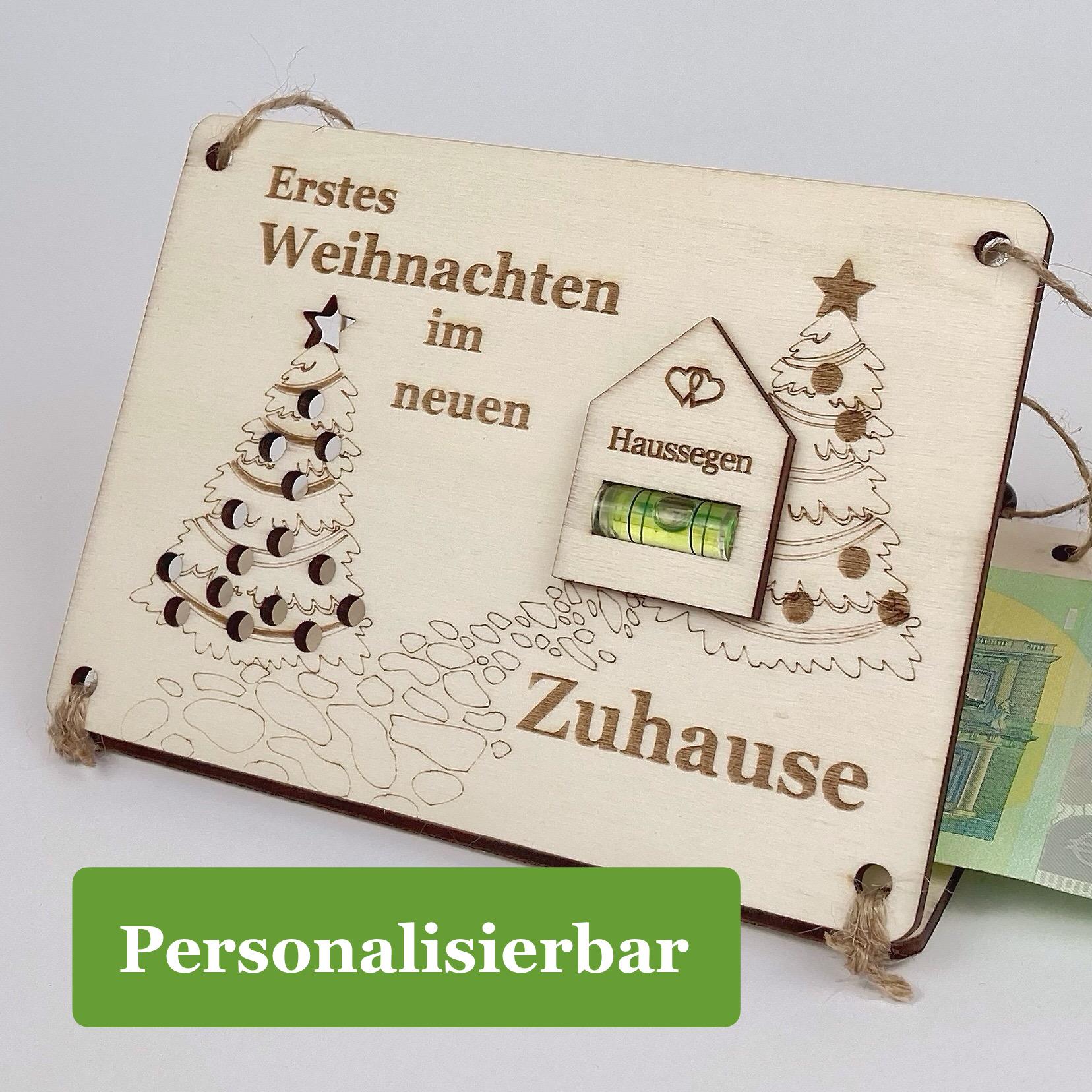 Produktbild von Atsmoce 6 Stück Weihnachtsüberraschung Geldhalter, Geldgeschenke Weihnachten, Weihnachts-Geld-Oder Geschenkkartenhalter, 10 Fächern, Mit 6 Christmas
