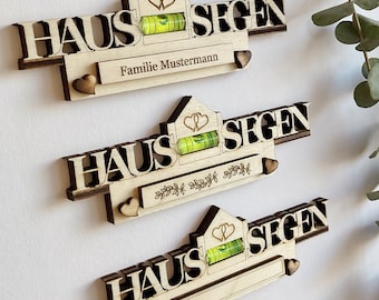 Personalized Wooden Spirit Level Magnet | Housewarming Gift | Gifts for Couples | Spirit Level House Blessing