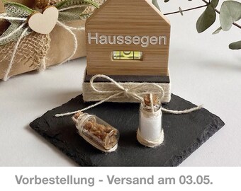 Brot und Salz Haussegen Geschenk Einzug Umzug Haus Wohnung Eigenheim Umzugsgeschenk Einweihungsgeschenk Einzugsgeschenk Wasserwaage Haus