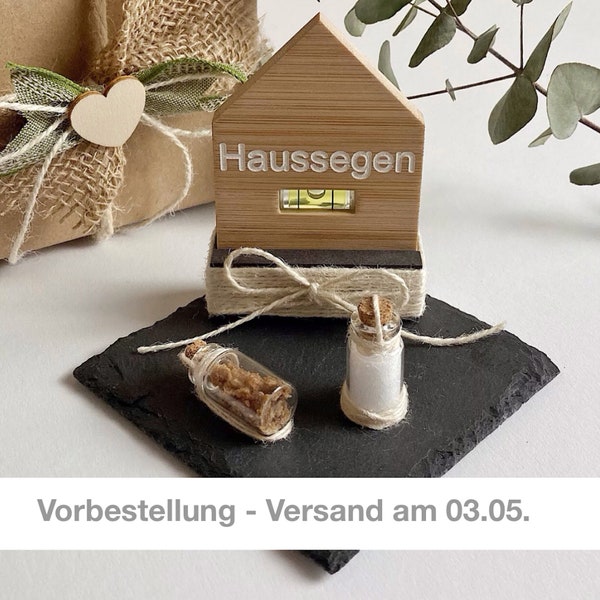 Brot und Salz Haussegen Geschenk Einzug Umzug Haus Wohnung Eigenheim Umzugsgeschenk Einweihungsgeschenk Einzugsgeschenk Wasserwaage Haus