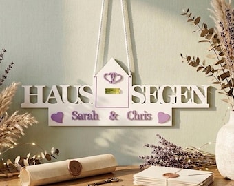 Personalized hanging spirit levels with house blessing | Housewarming gift | Gifts for couples | Spirit level with house blessing