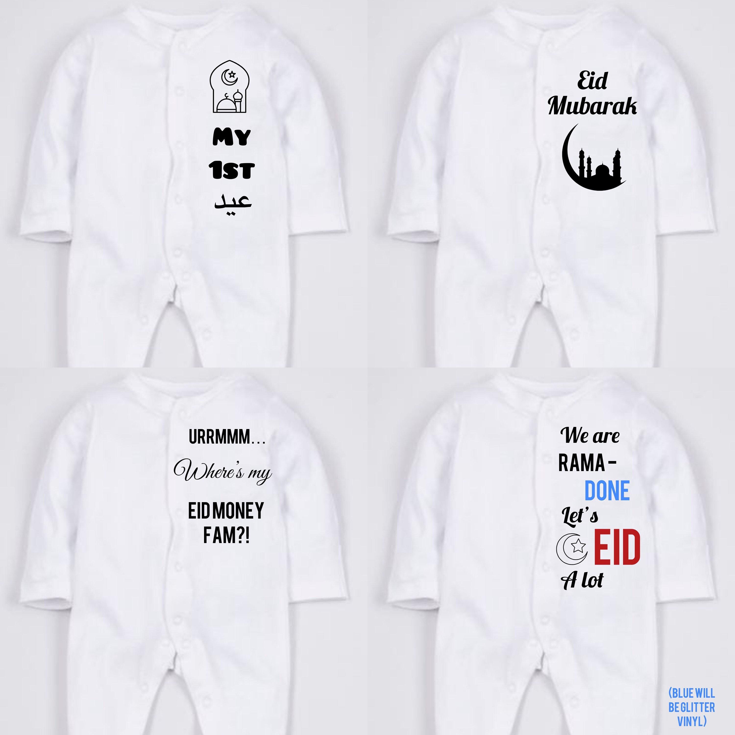 Personalised Islamic Muslim Baby Grows Baby Sleepsuits. Cute Etsy UK