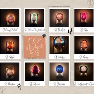 Agate Night Lights - Various Saints (Greek Orthodox)
